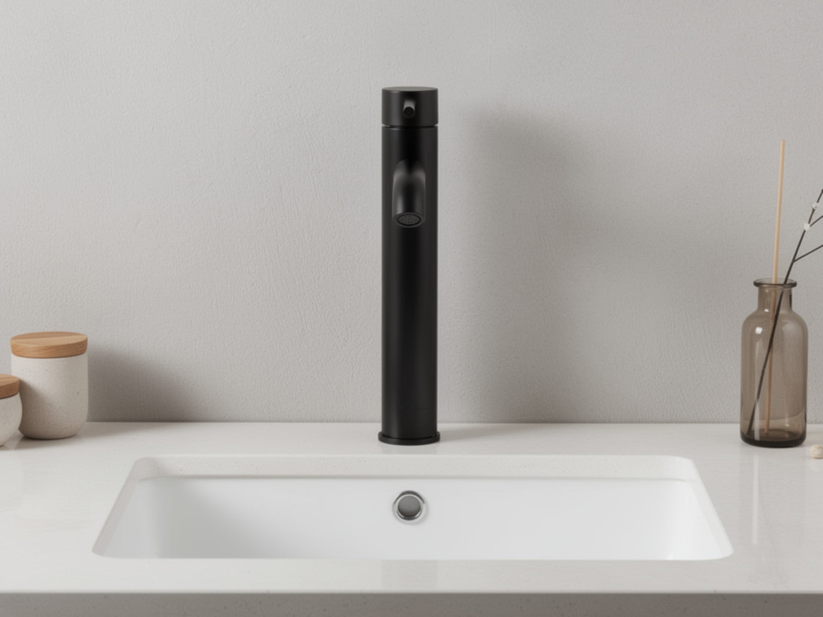 Black Basin Faucet Large