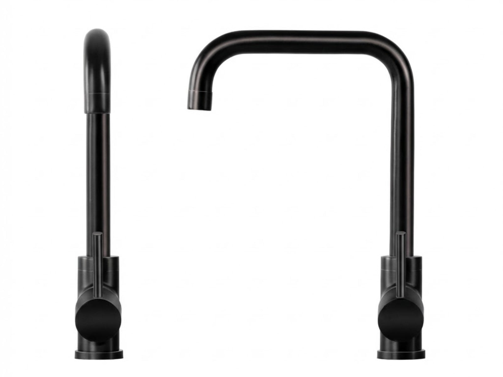Black Kitchen Faucet - Square