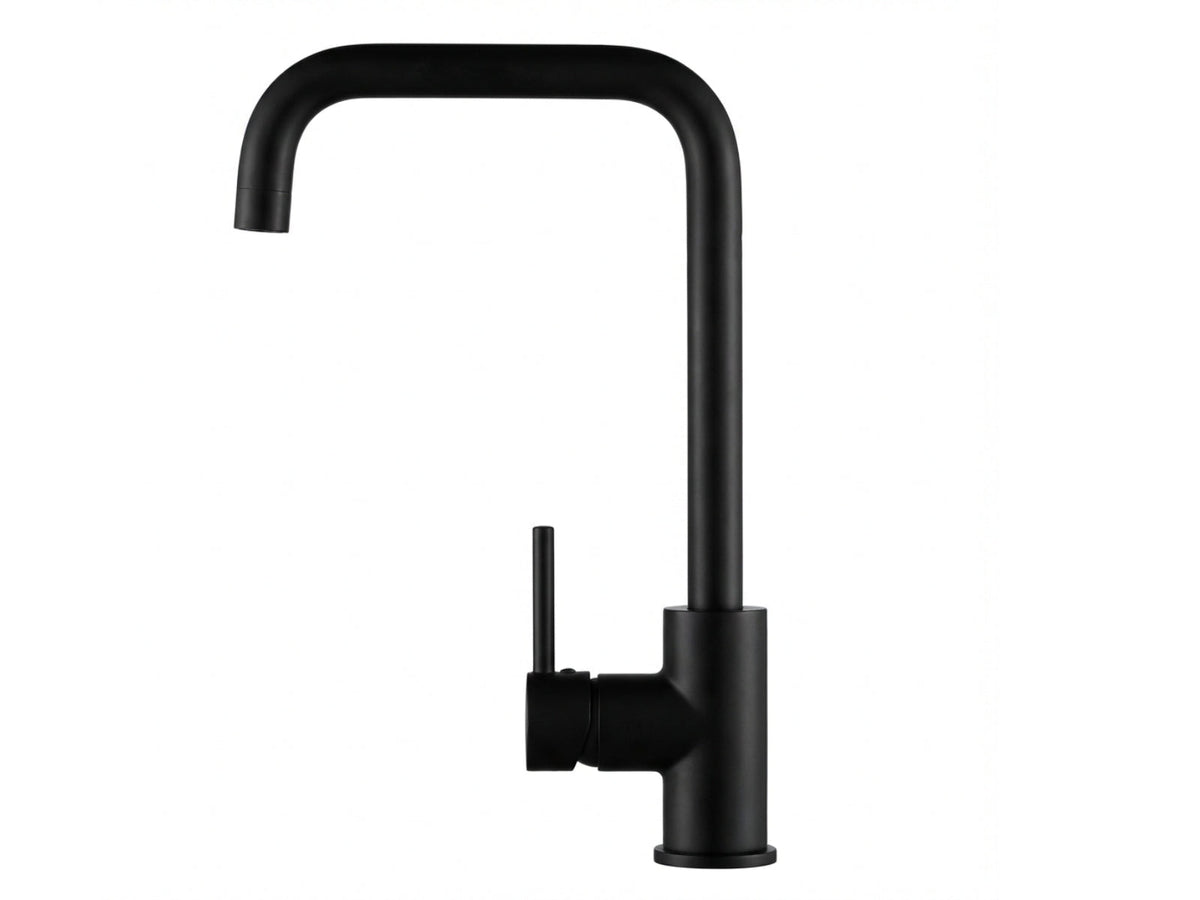 Black Kitchen Faucet - Square