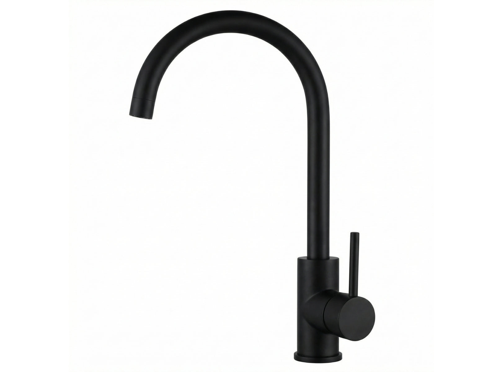 Black Kitchen Faucet - Gooseneck