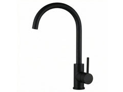 Black Kitchen Faucet - Gooseneck