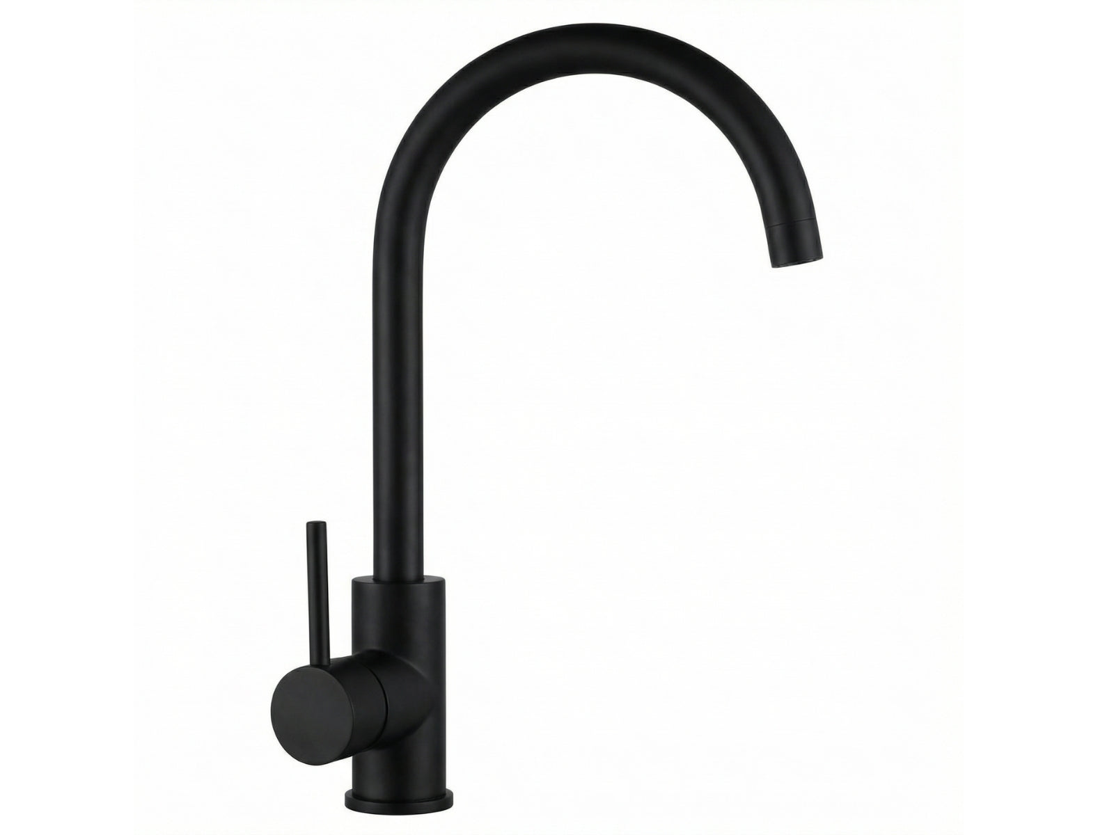 Black Kitchen Faucet - Gooseneck