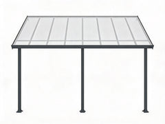 Aluminium Patio Canopy Grey - 10ft x 16ft