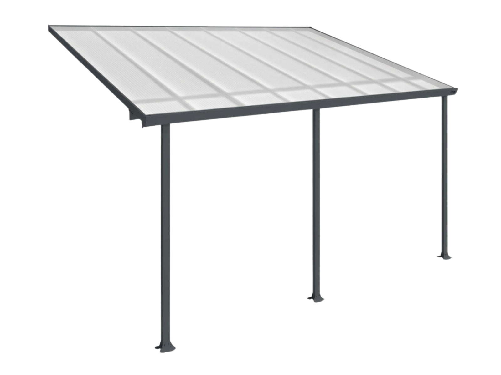 Aluminium Patio Canopy Grey - 10ft x 16ft