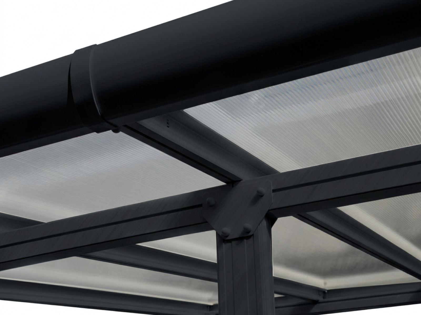 Aluminium Patio Canopy Grey - 10ft x 16ft
