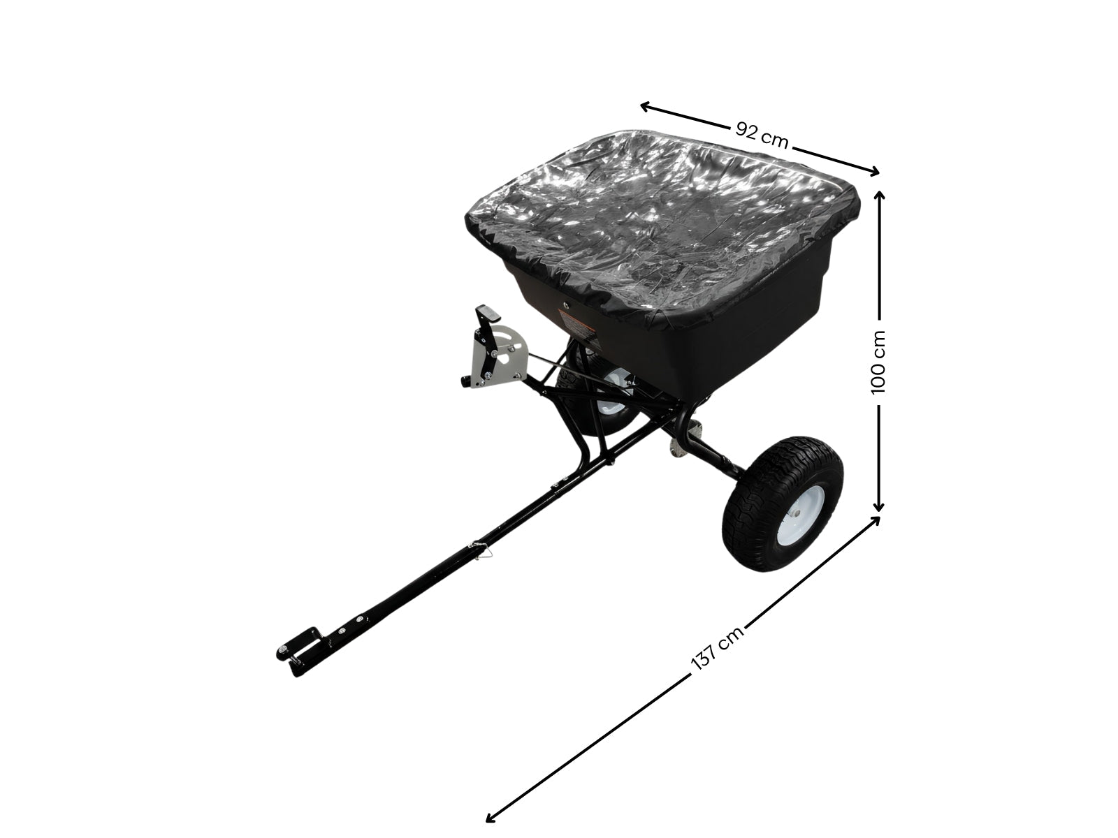 ATV Tow-Behind Fertilizer Spreader – 90kg / 105L Capacity