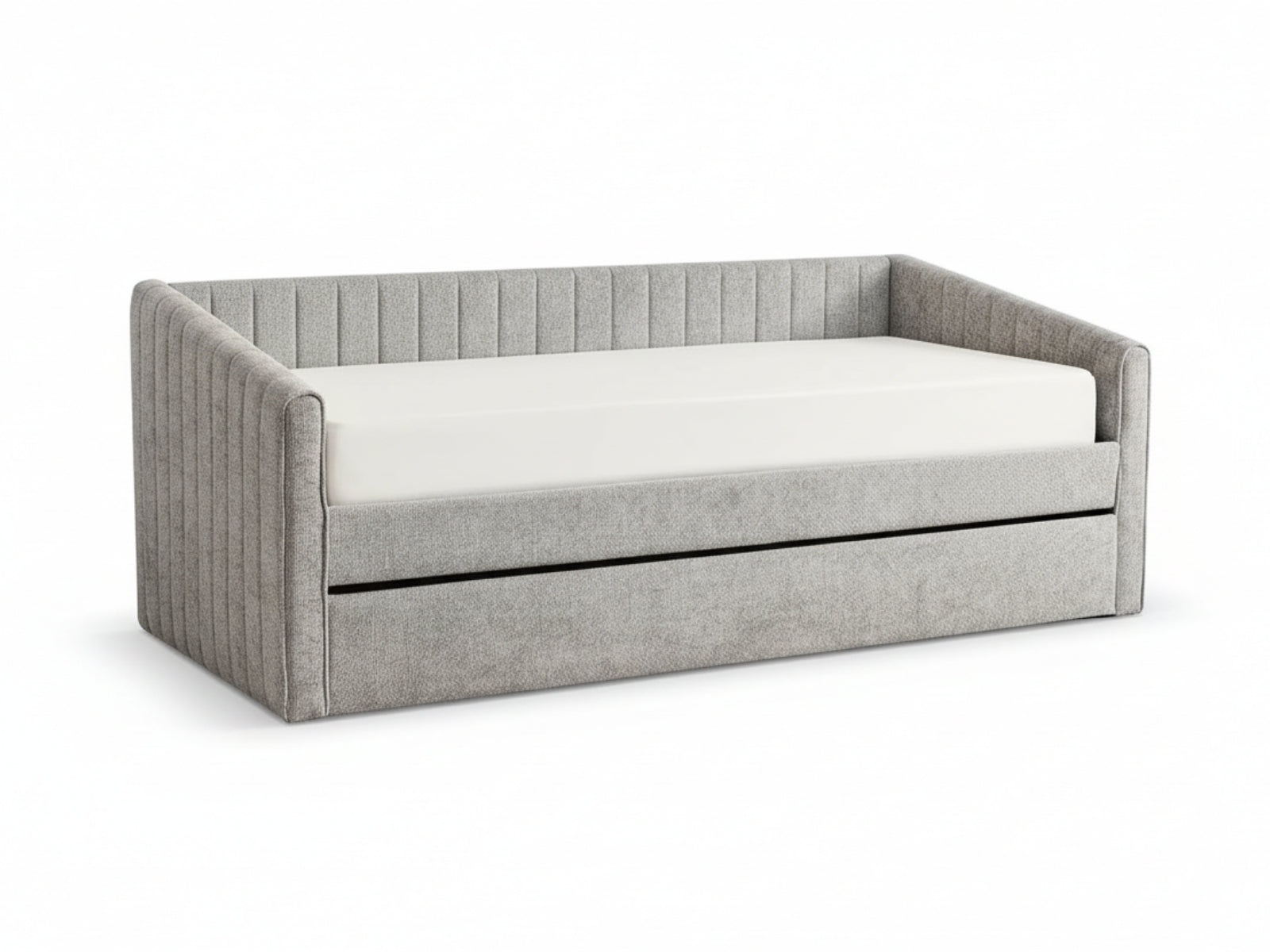 Ainsley Velvet Pull Out Day Bed - Grey