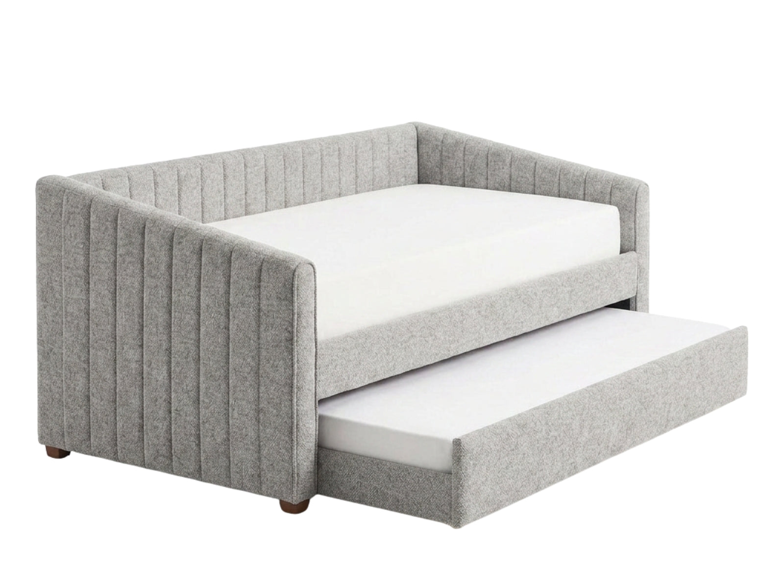 Ainsley Velvet Pull Out Day Bed - Grey