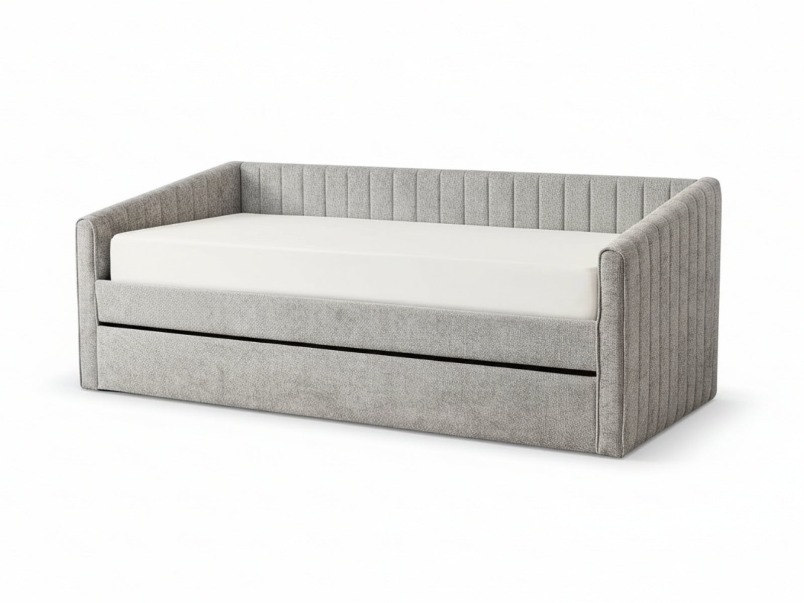 Ainsley Velvet Pull Out Day Bed - Grey