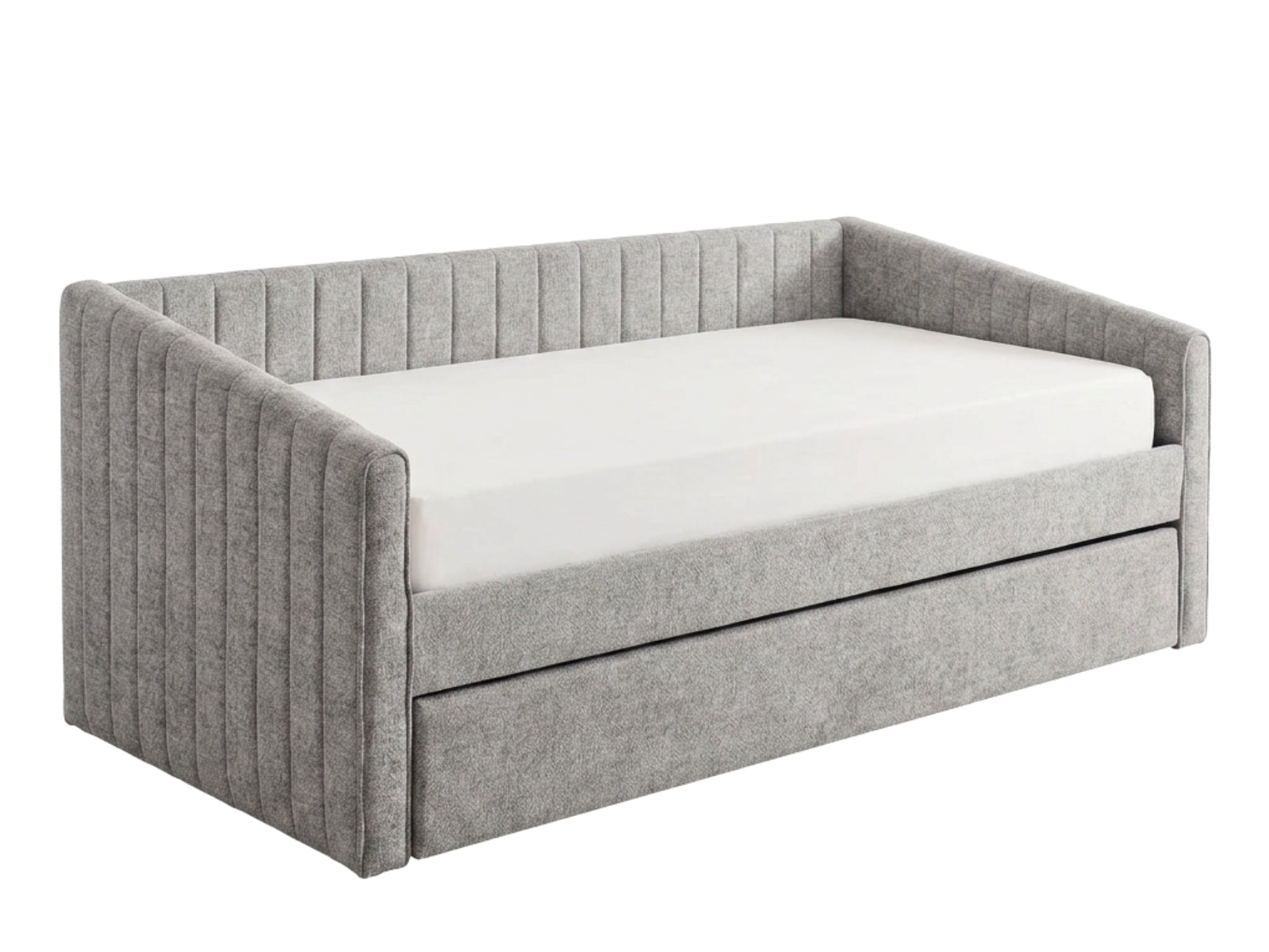 Ainsley Velvet Pull Out Day Bed - Grey