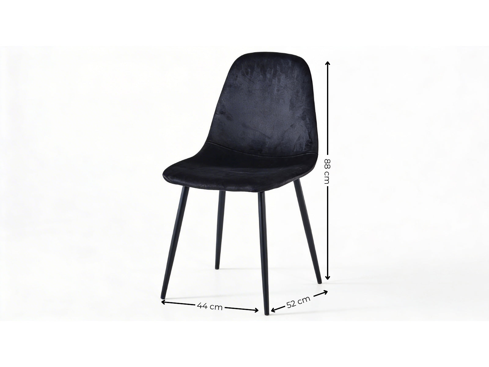 Axis Dining Chair with Fern Pattern - Set of 4