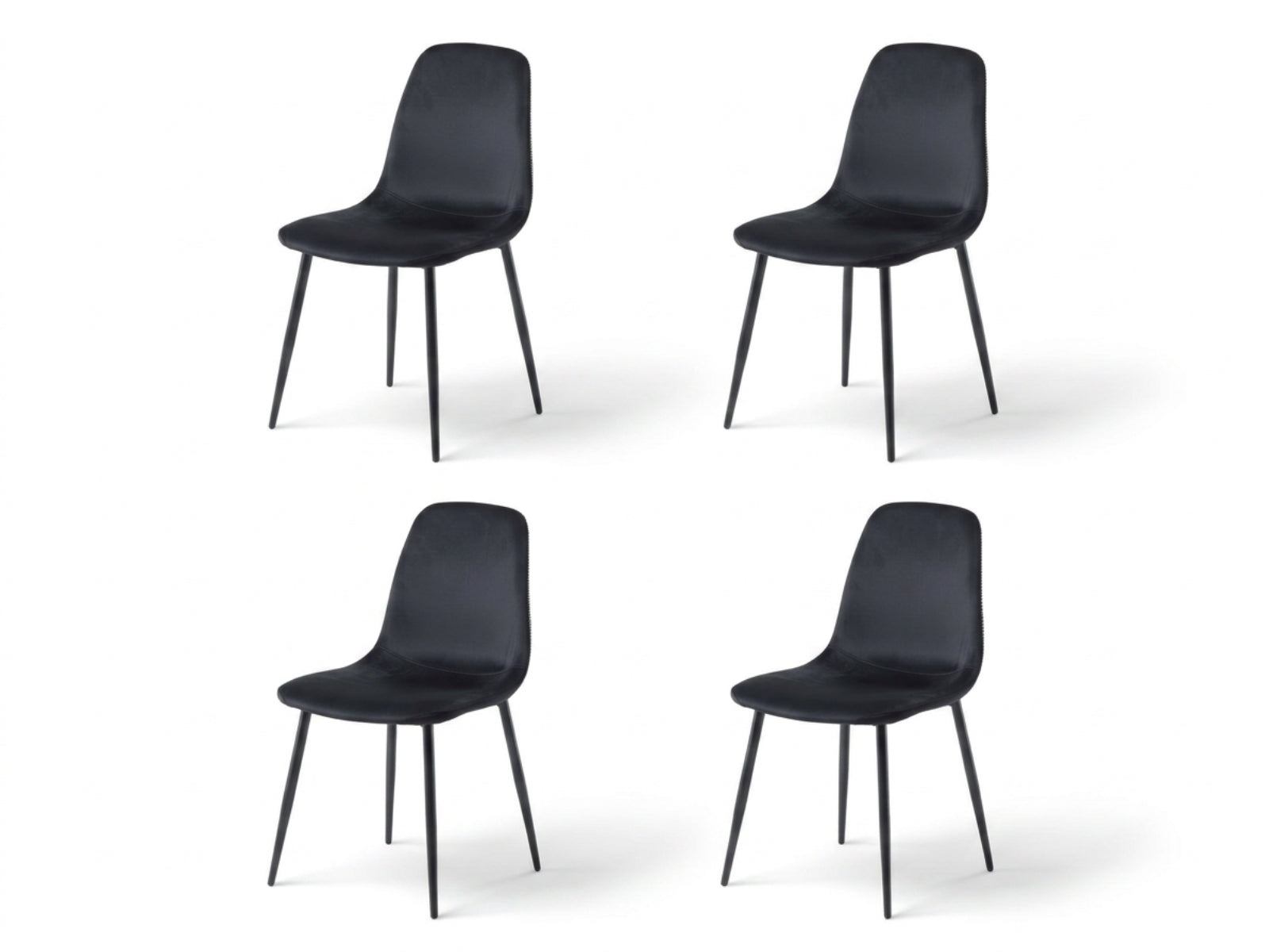 Axis Dining Chair with Houndstooth - Set of 4