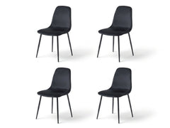 Axis Dining Chair with Houndstooth - Set of 4