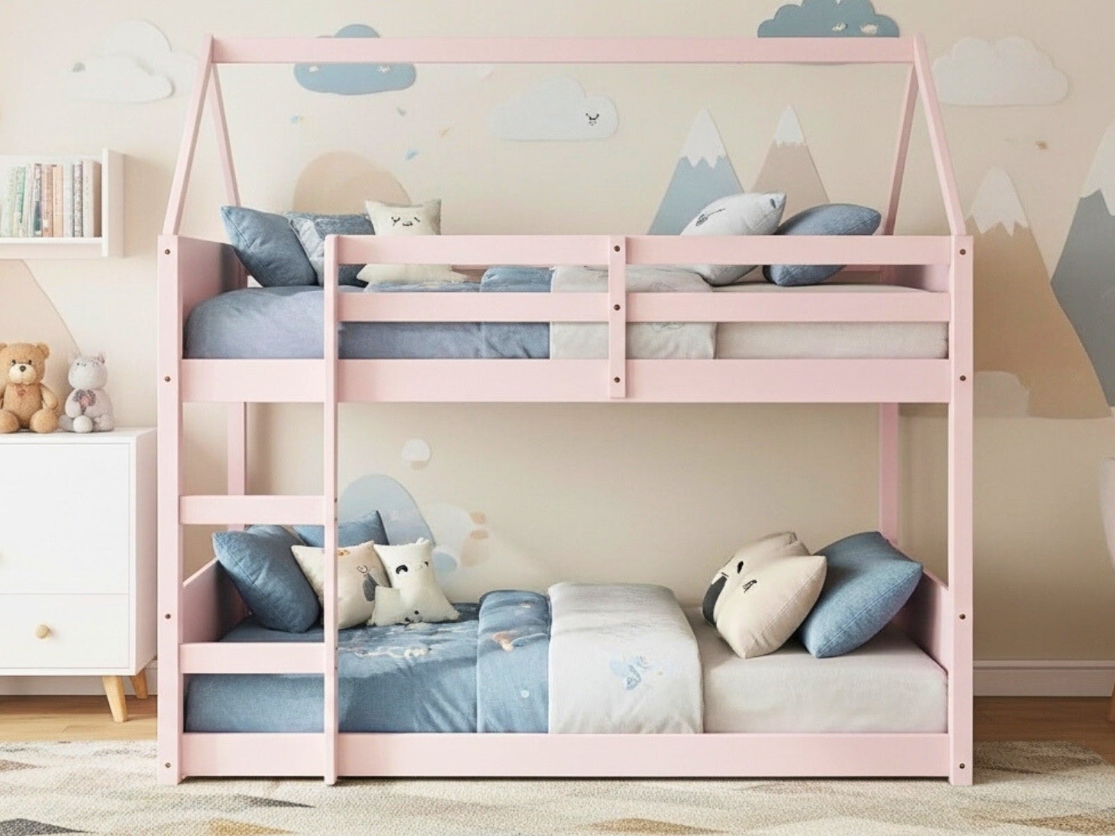 Dolly Bunk Bed & Bon10 Mattress Single x2