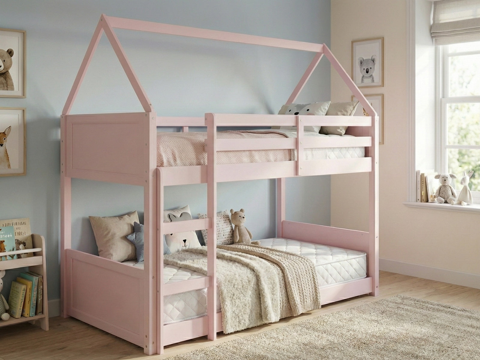 Dolly Bunk Bed & Bon10 Mattress Single x2