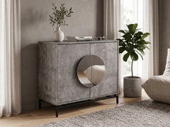 2-Door Wine Cabinet - Grey