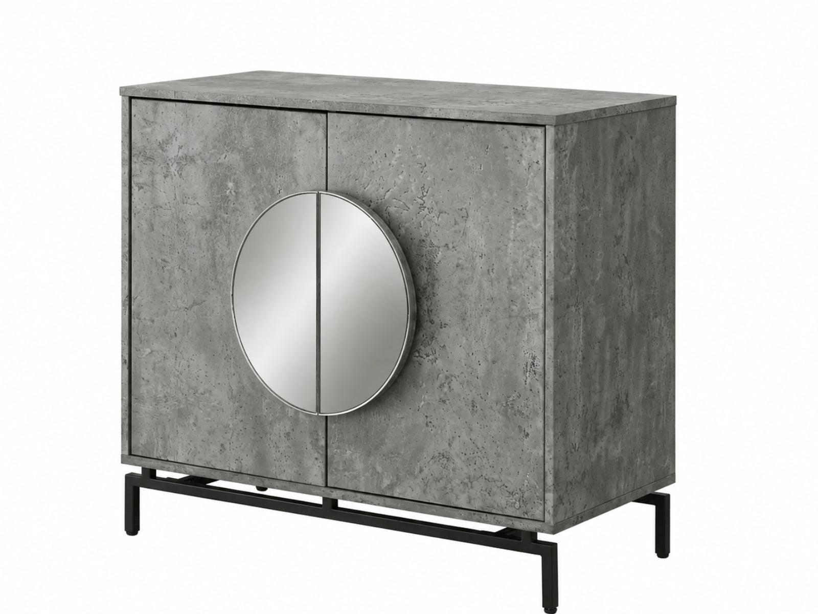 2-Door Wine Cabinet - Grey