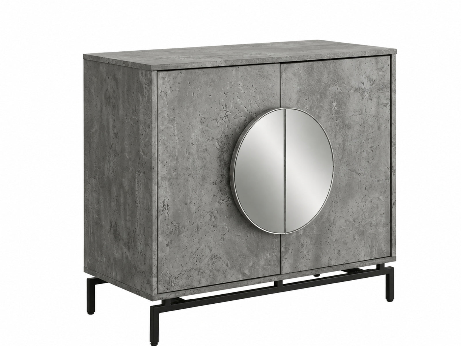 2-Door Wine Cabinet - Grey