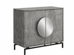 2-Door Wine Cabinet - Grey