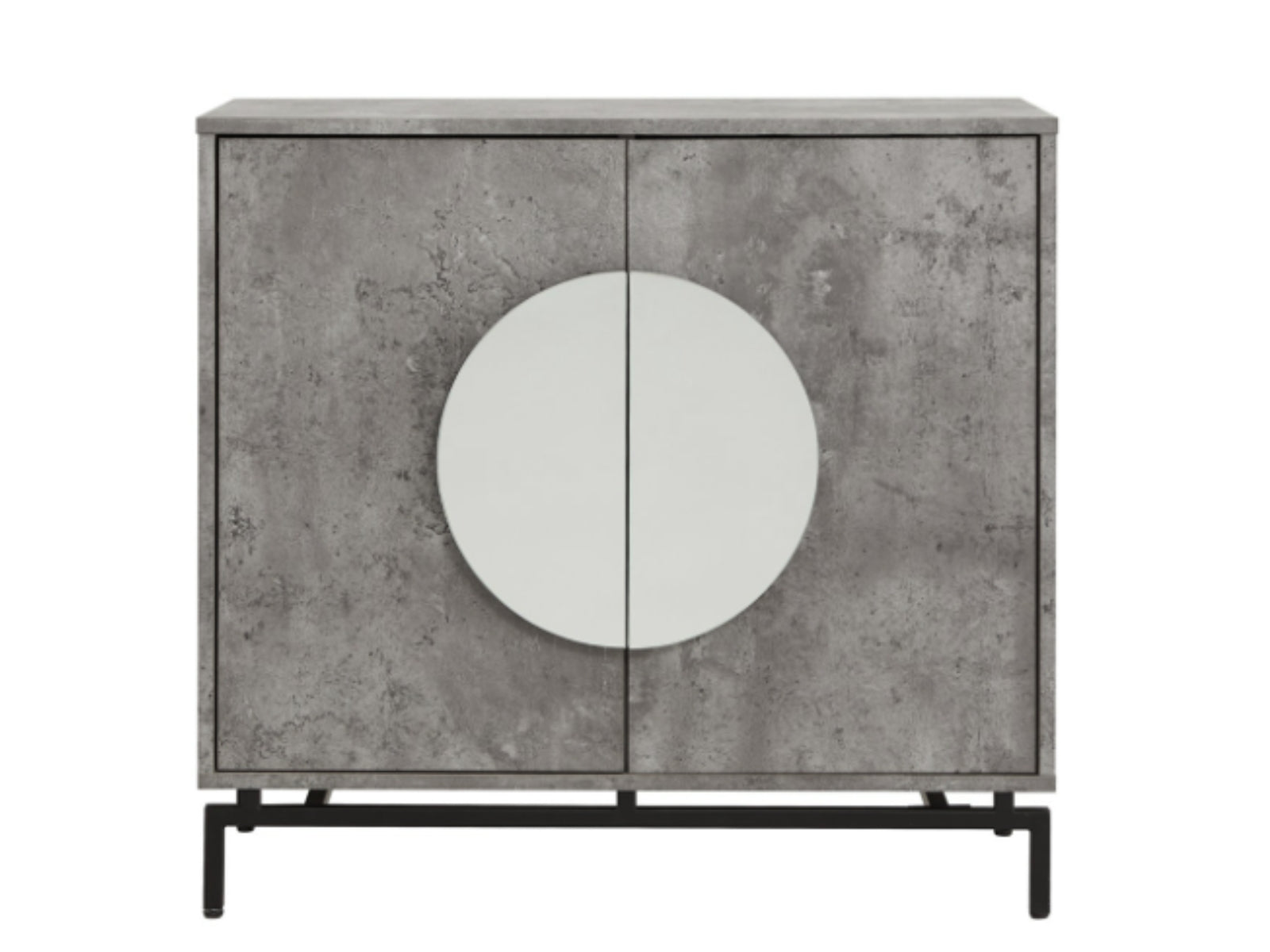 2-Door Wine Cabinet - Grey