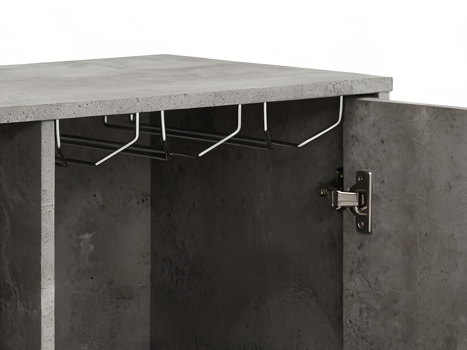 2-Door Wine Cabinet - Grey