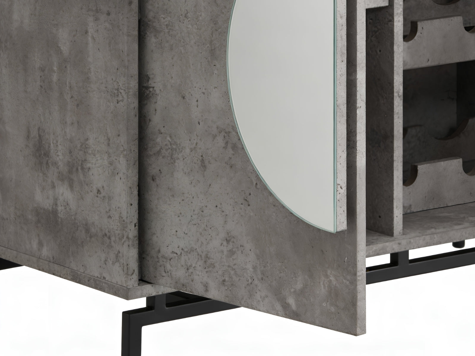 2-Door Wine Cabinet - Grey