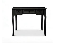 3-Drawer Console Table - Black