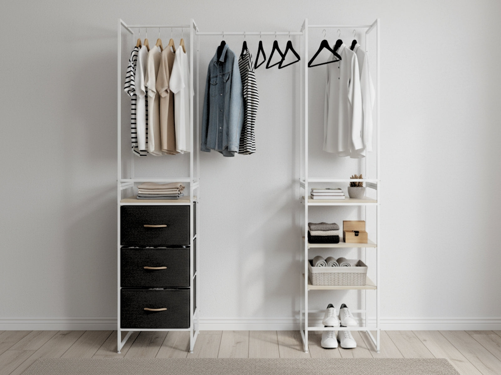 Delani Open Wardrobe Set