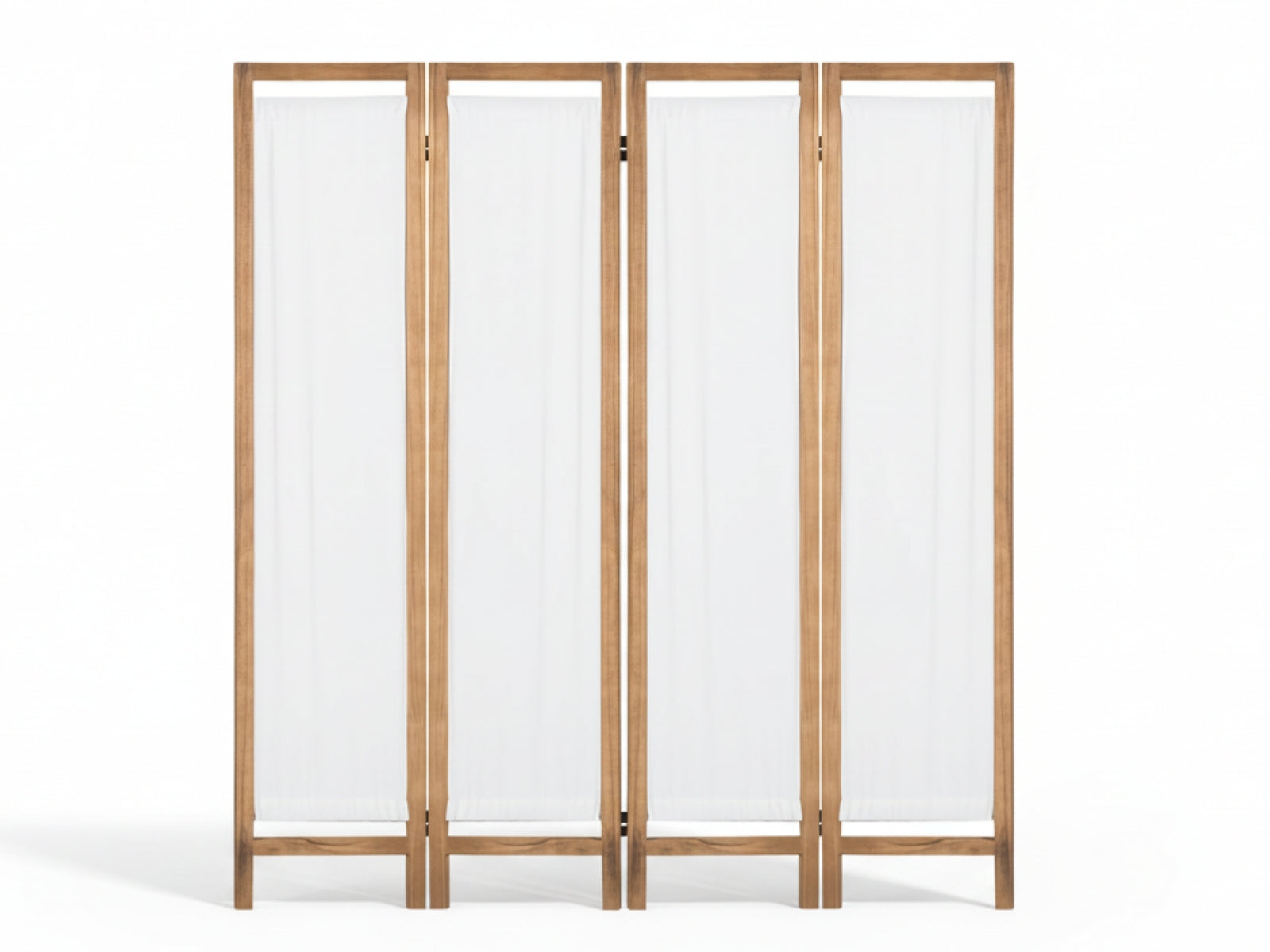 4-Panel Room Divider D S1 - Brown
