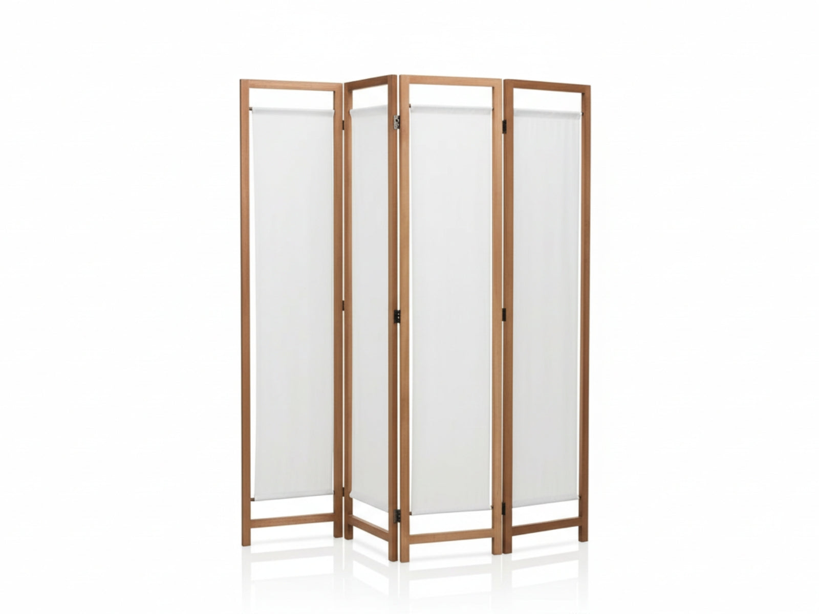 4-Panel Room Divider D S1 - Brown