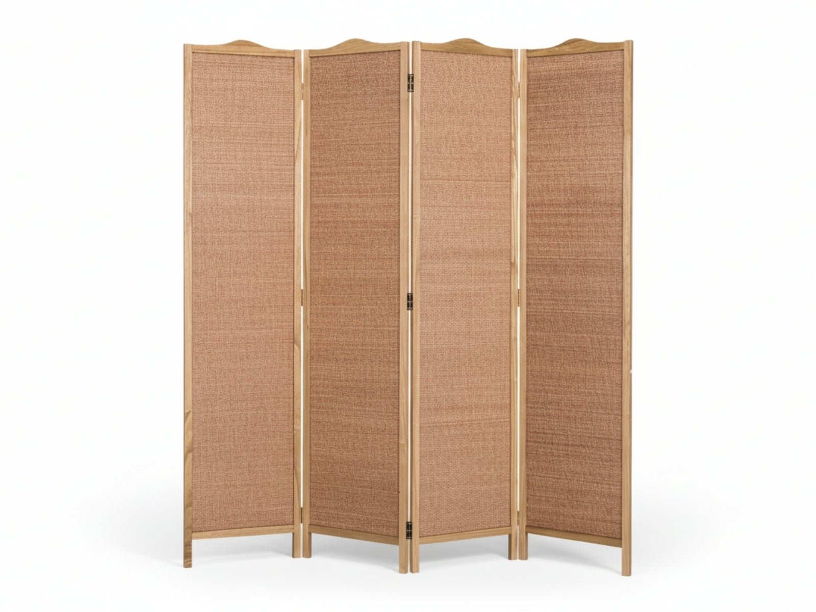 4-Panel Room Divider D S2 - Brown
