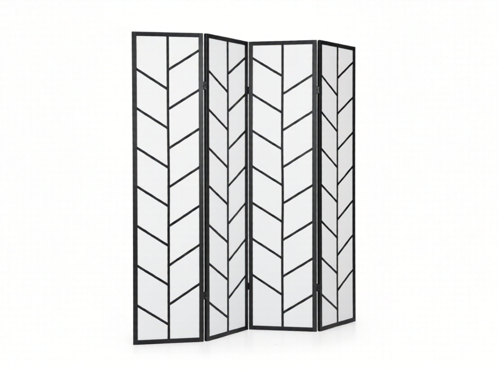 4-Panel Room Divider D P1 - Black