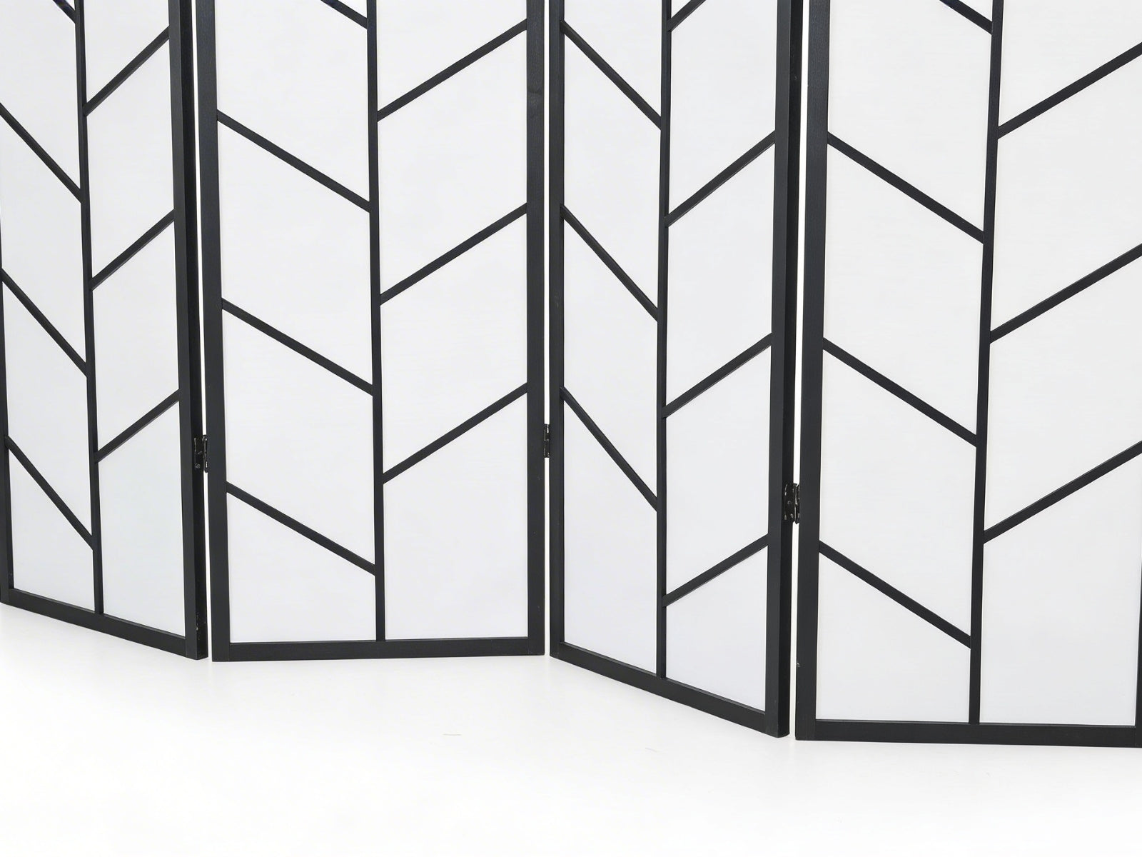 4-Panel Room Divider D P1 - Black