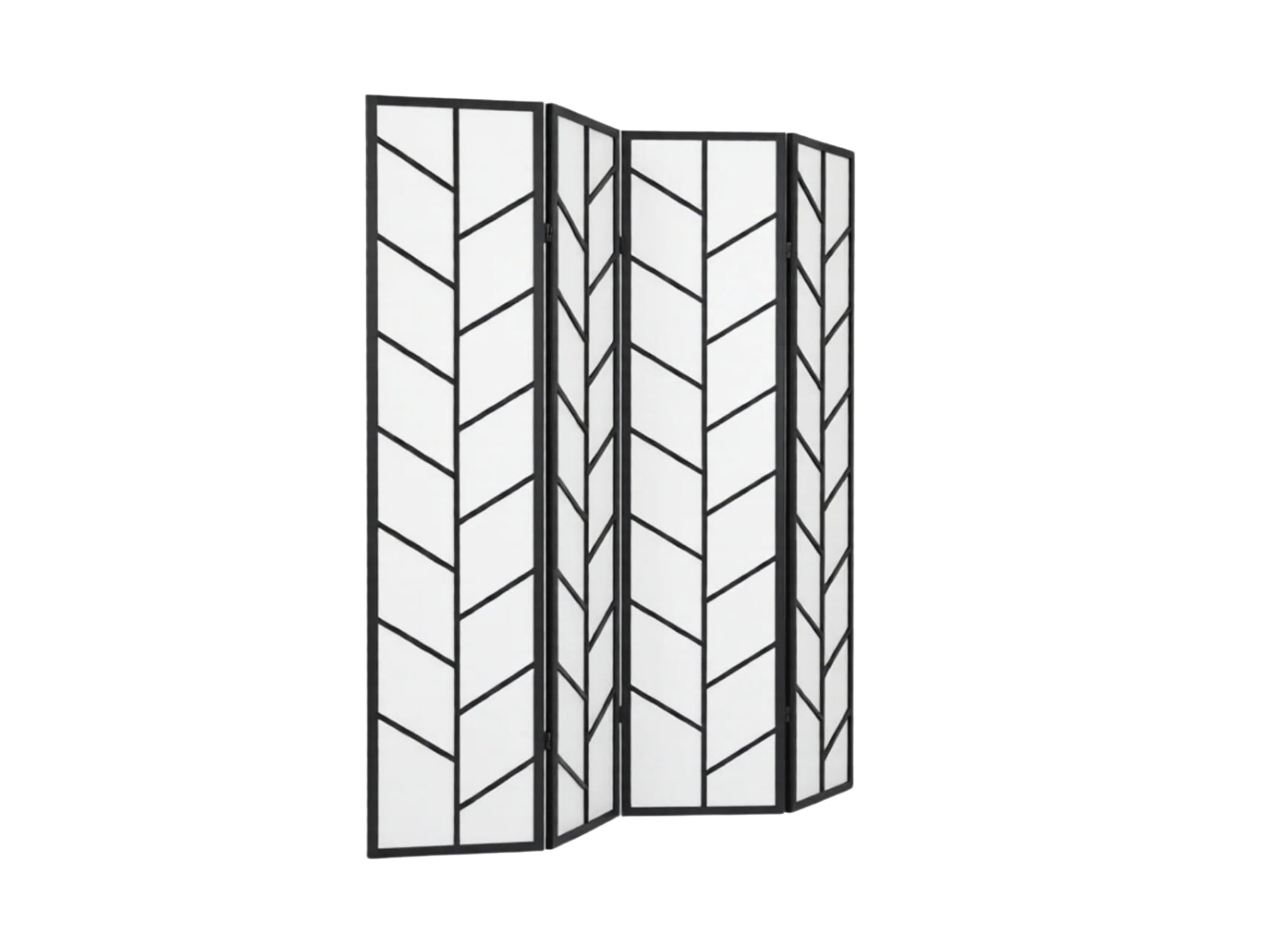 4-Panel Room Divider D P1 - Black
