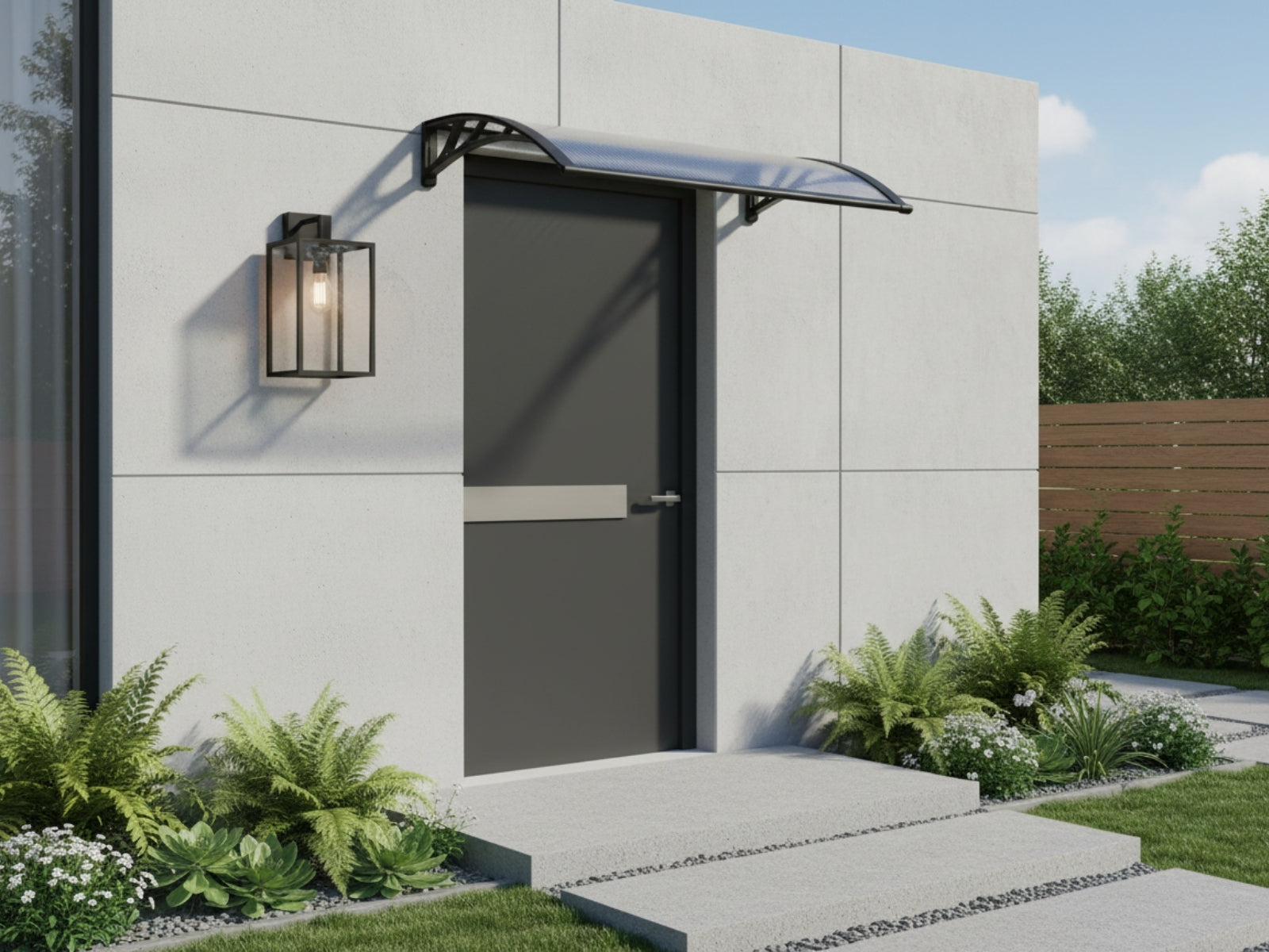 Clear Window Awning 100cm x 100cm
