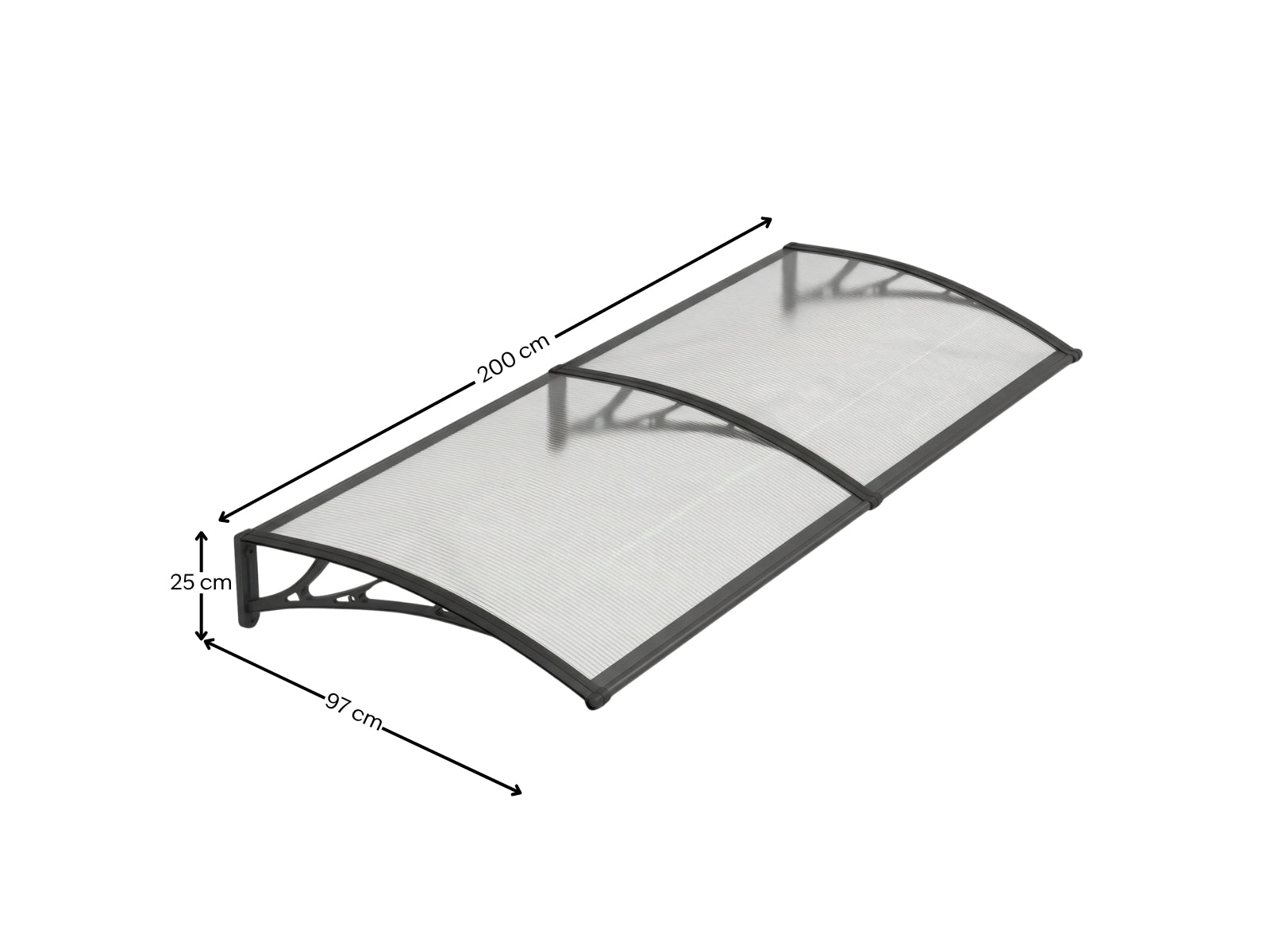 Clear Window Awning 100cm x 200cm