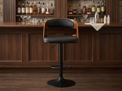 Bentwood Swivel Bar Stool