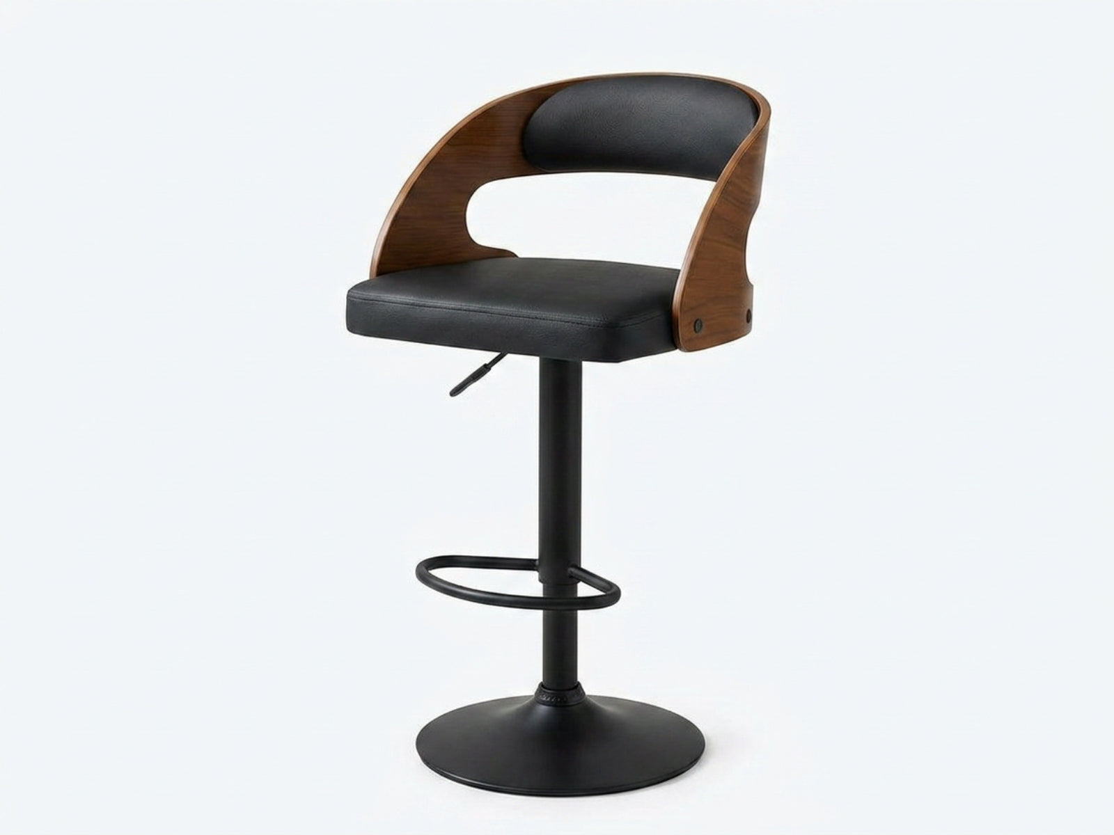 Bentwood Swivel Bar Stool