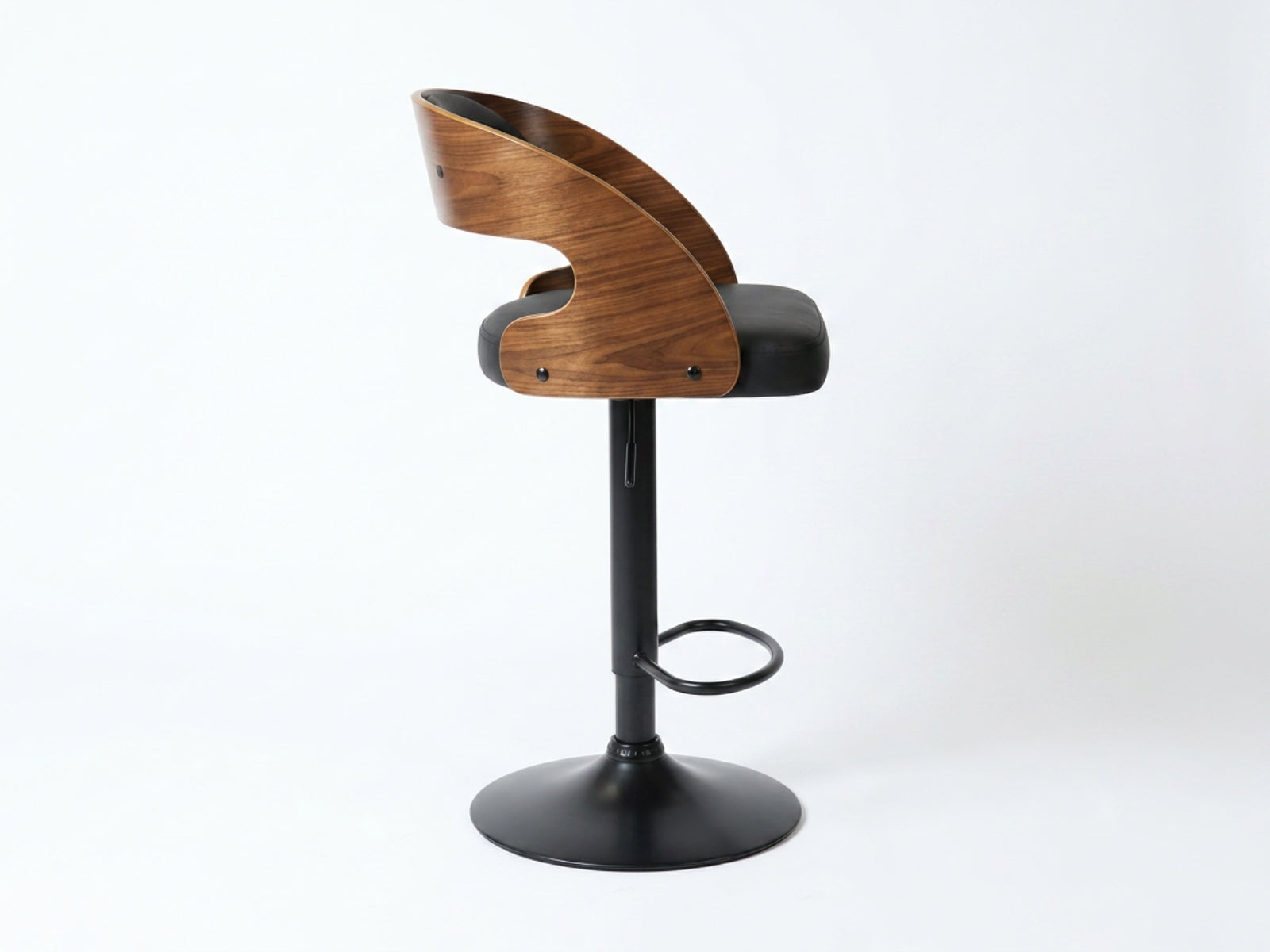 Bentwood Swivel Bar Stool