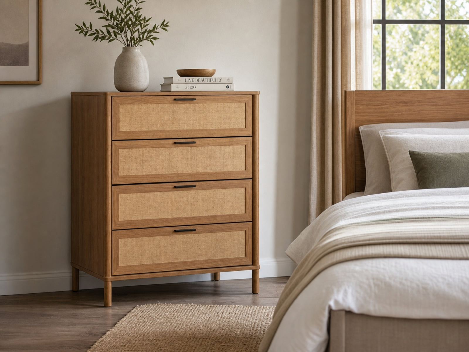 Cozy Oak Kids Bedroom Combo - 4 piece