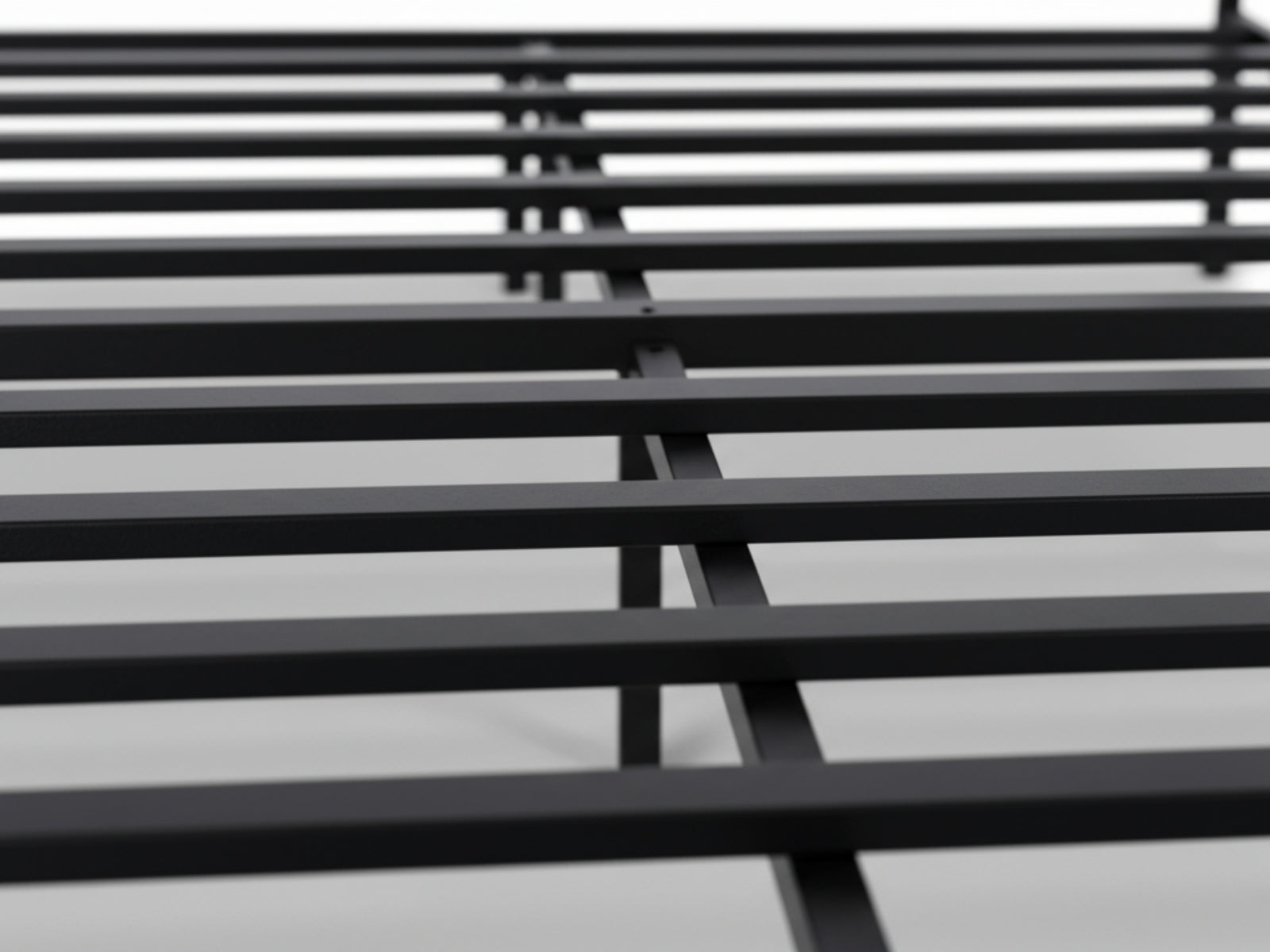 Darcy High Back Metal Bed Frame Black - King