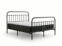 Darcy Metal Bed Frame Black & Xclusive X20 Mattress - King