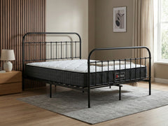 Darcy Metal Bed Frame Black & Xclusive X20 Mattress - King