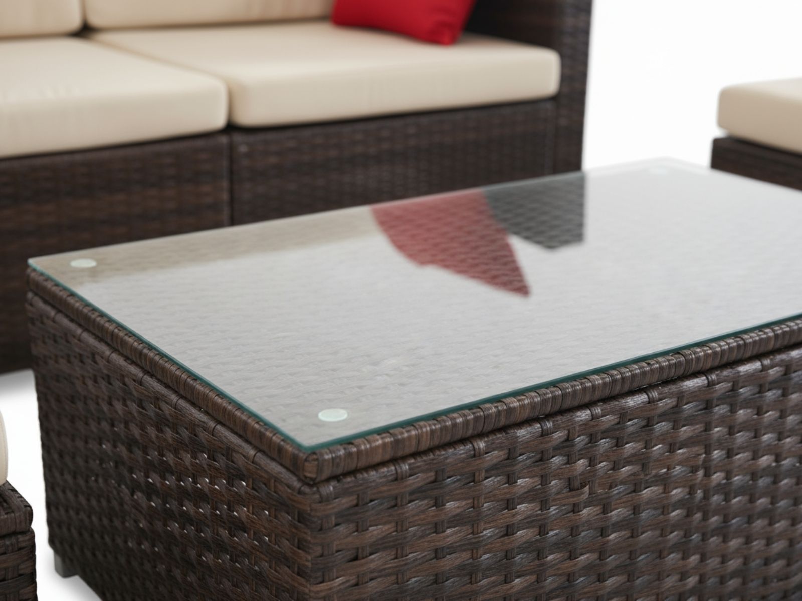 Caelan 5-Piece Outdoor Set - Brown + Beige