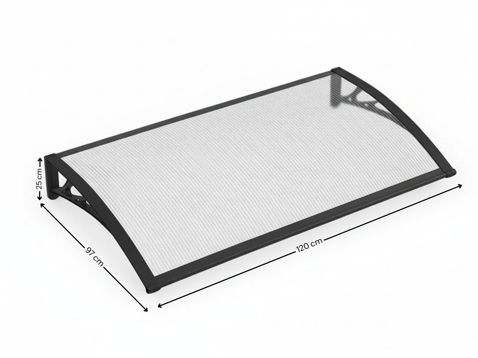 Clear Window Awning 100cm x 120cm