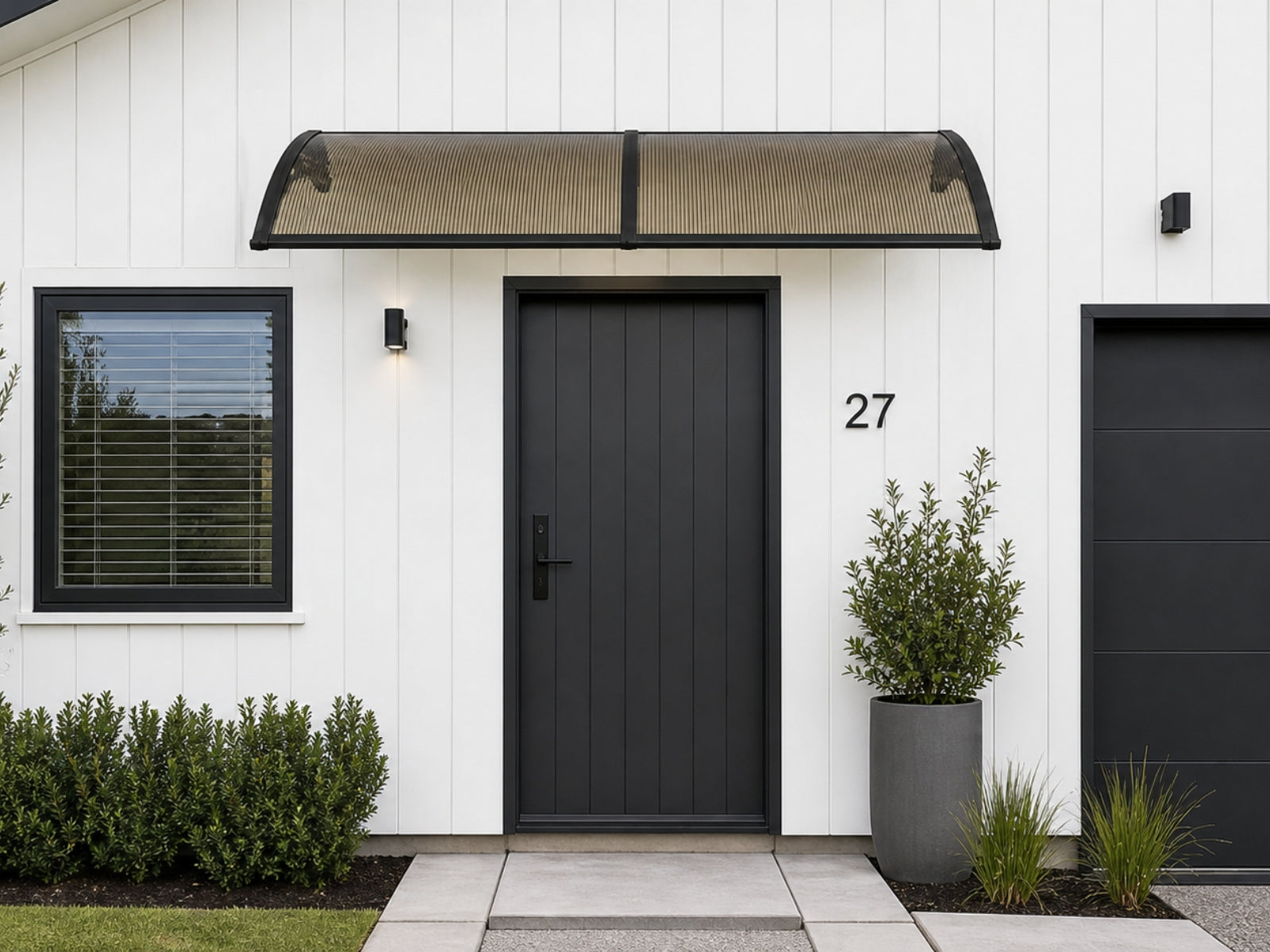 Brown Window Awning 100cm x 240cm