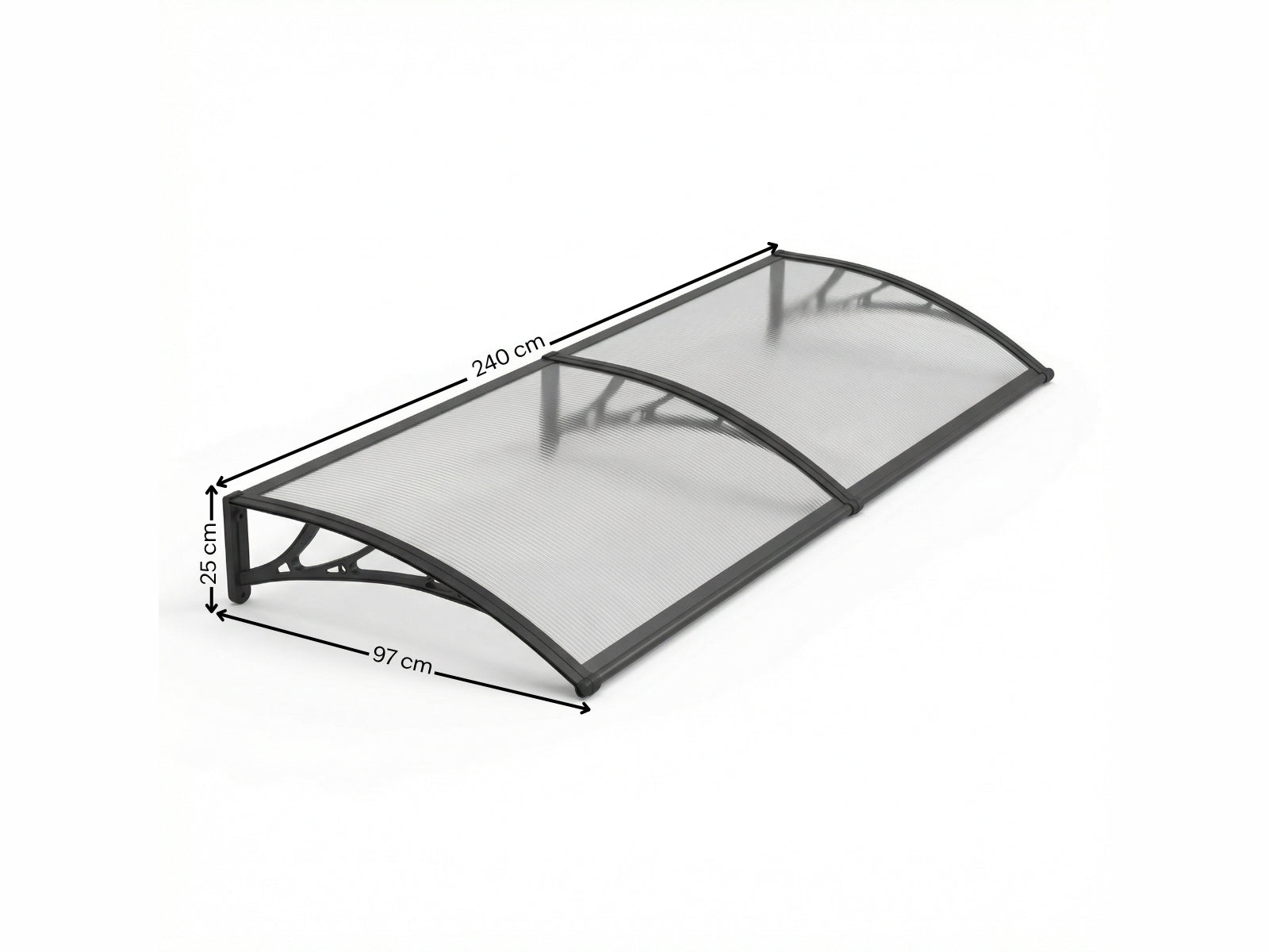 Clear Window Awning 100cm x 240cm