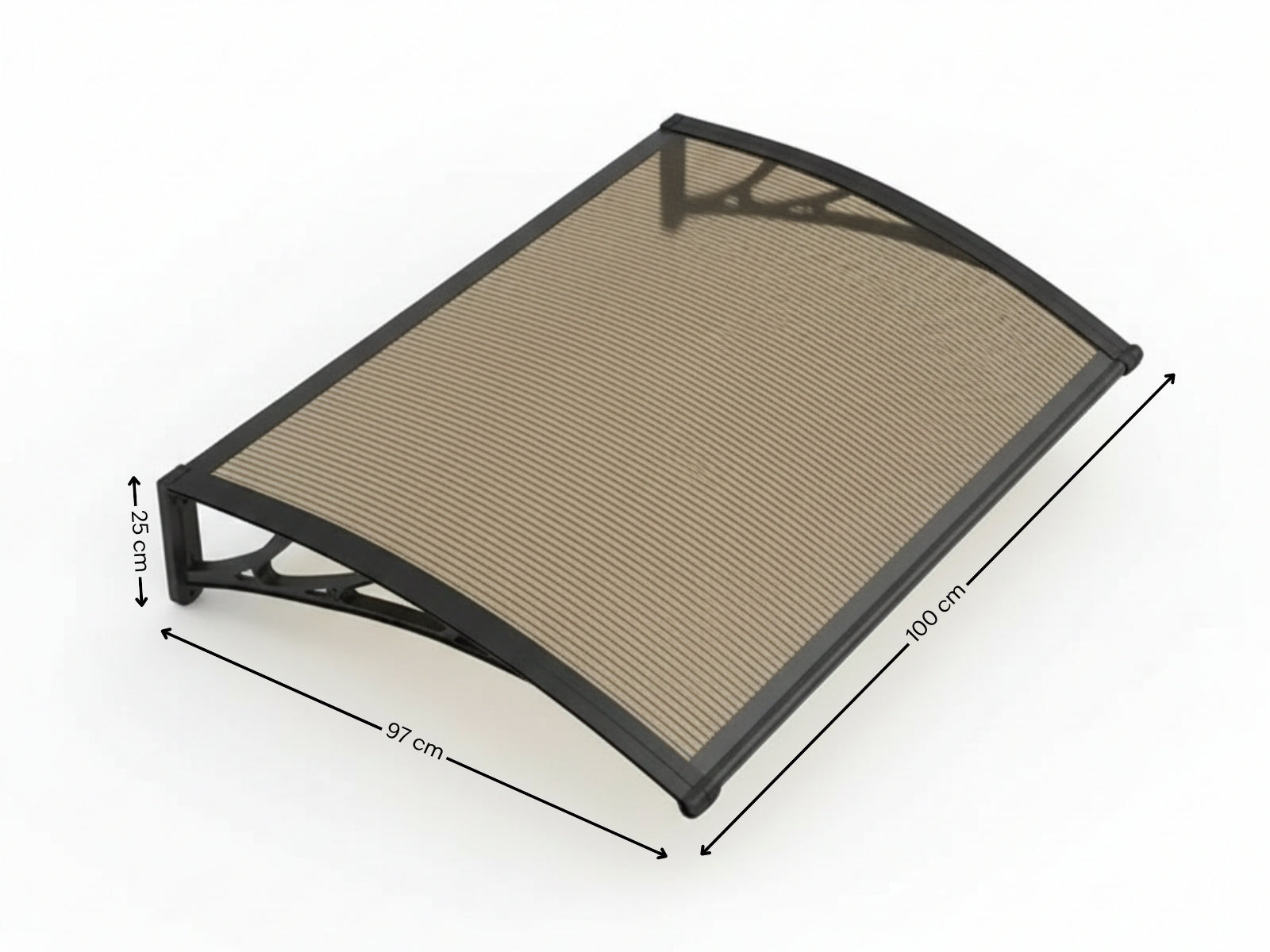 Brown Window Awning 100cm x 100cm