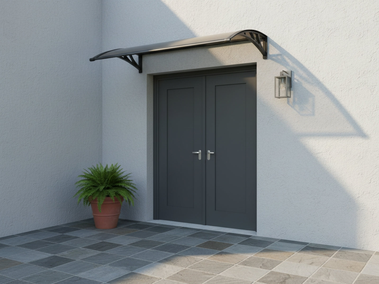 Brown Window Awning 100cm x 100cm