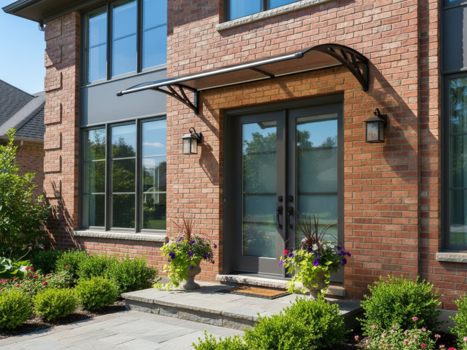 Brown Window Awning 100cm x 100cm